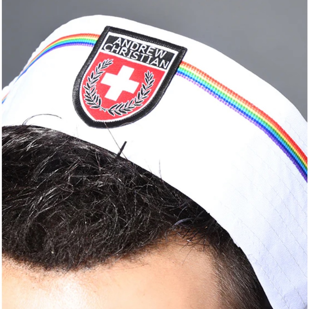 Andrew Christian Mens Sailor Pride Hat - Picture 3 of 8
